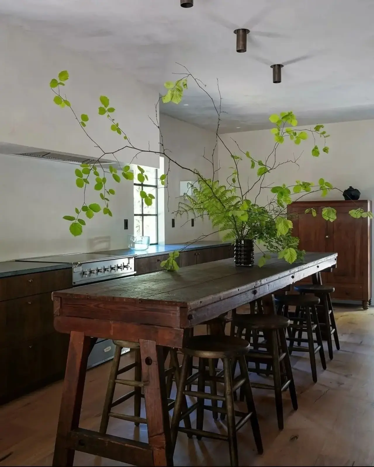 Muted living room with layered textures