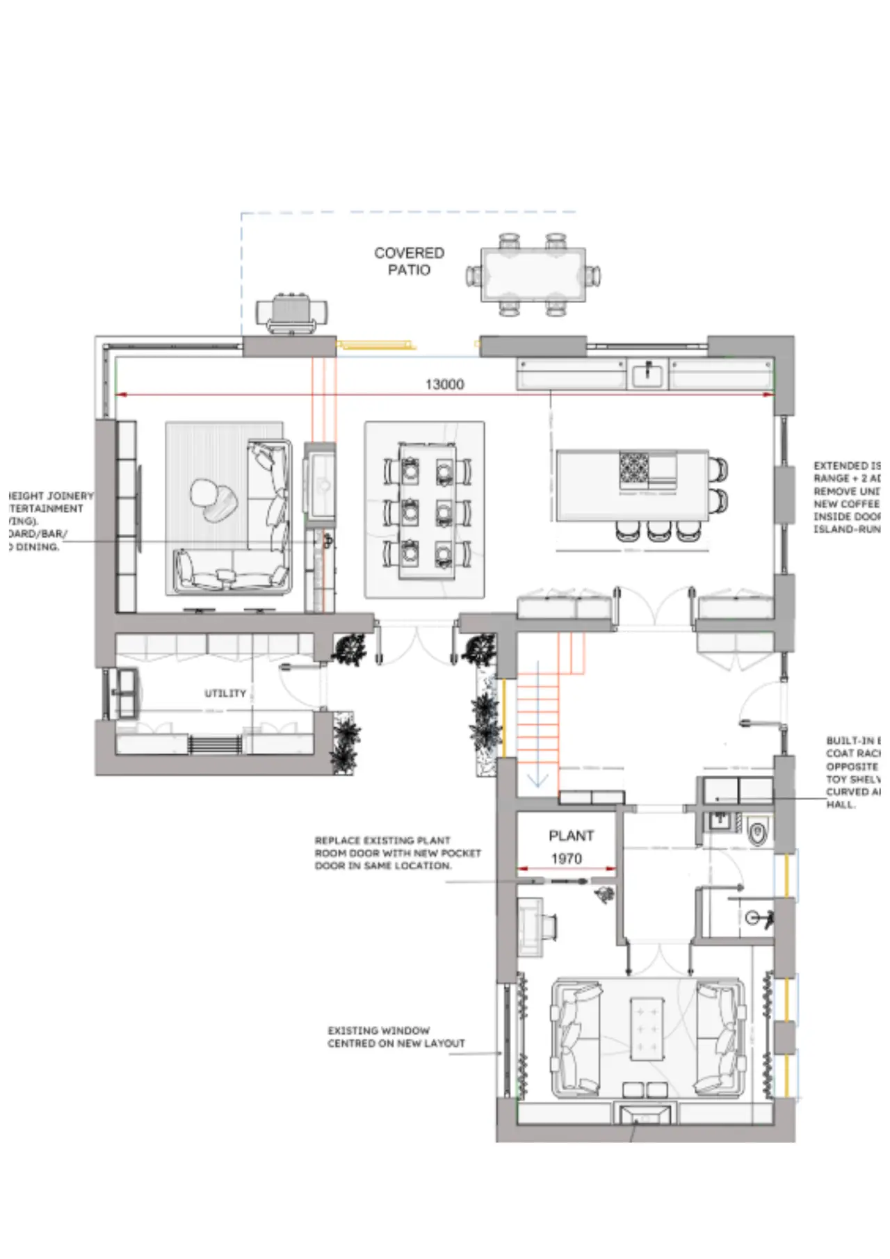 Interior design moodboard